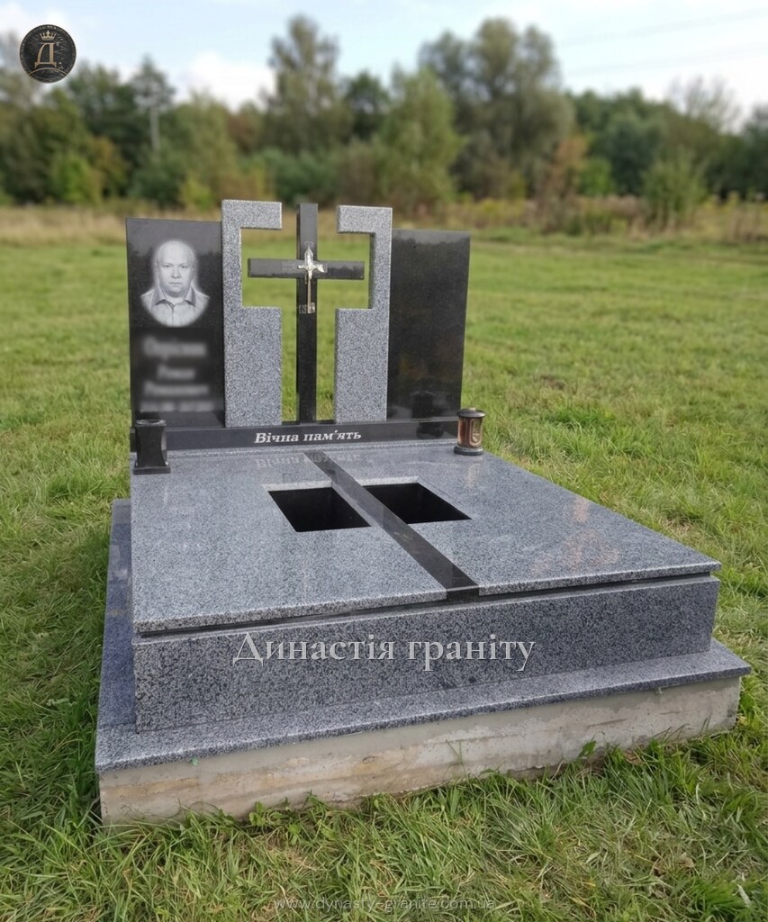 Подвійний гранітний пам'ятник «Гармонія душі»