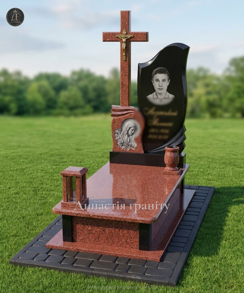 Одинарний гранітний пам’ятник «Покрова»