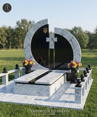 Меморіальний комплекс «Сонце Слави» з граніту Viscount White та габро