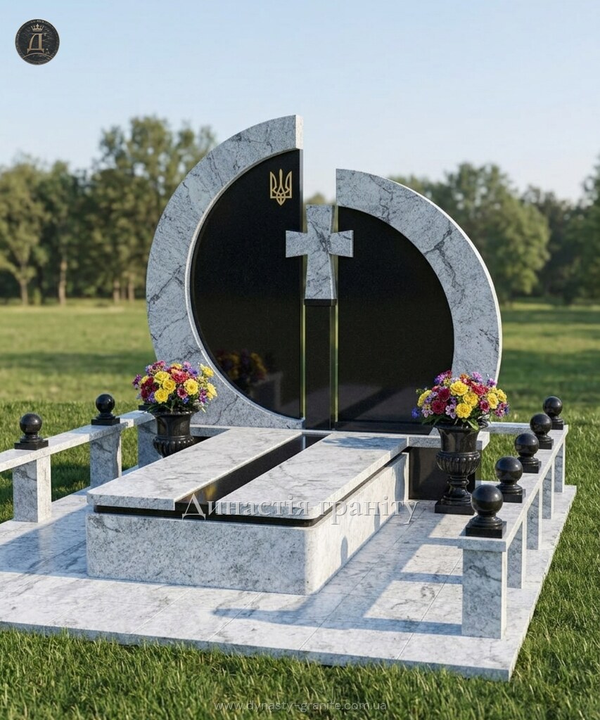 Меморіальний комплекс «Сонце Слави» з граніту Viscount White та габро