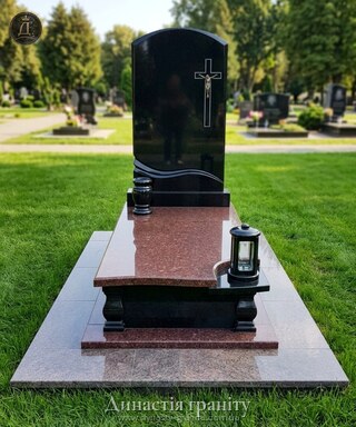 Одинарний гранітний пам’ятник «Промінь Надії»