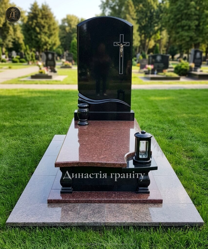 Одинарний гранітний пам’ятник «Промінь Надії»